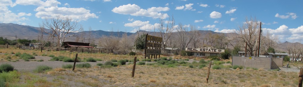 Outside of Stagecoach, Nevada. Not the best place to open a real estate office.